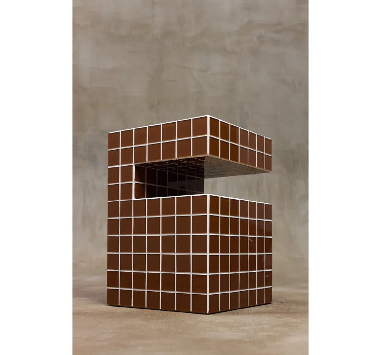 Кавовий столик Cube Shelf 50/40 см. Tile 5 см7
